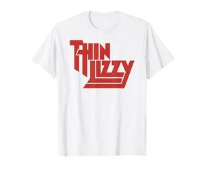 Thin Lizzy - Red Logo on White T-Shirt, Homme, Blanc, S