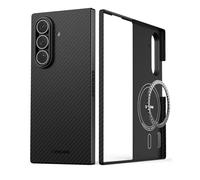 Thinborne Coque Compatible avec Samsung Galaxy Z Fold 7, [Fibre aramide 600D] [magnétique] [Ultra Fine] [Style Minimaliste] [Textures en Fibre de Carbone]