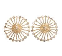 THINCAN 1 paire de strass ronds - Collants - Soutien-gorge - Chaîne de corps réutilisable - Couverture de poitrine - Autocollant pour femmes et filles - Cadeaux - Pastés - autocollants, or