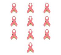THINCAN 10 pages ruban broche épingle espoir ruban lapel pin officiel conscience du cancer du sein épingle de rappel bijoux pour femmes filles
