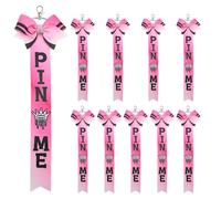 THINCAN 10 pièces Bowknot Ruban Porte-clés avec Strass Sangle Sac à Dos Décoration Accessoires de Sport pour Team Bonding Evénement Couleur Gradient Jubilation Keychain, g, taille unique