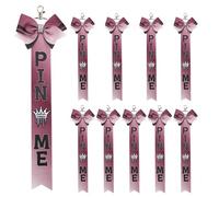 THINCAN 10 pièces Bowknot Ruban Porte-clés avec Strass Sangle Sac à Dos Décoration Accessoires de Sport pour Team Bonding Evénement Couleur Gradient Jubilation Keychain, a, taille unique