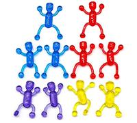 THINCAN 10 pièces/lot de rouleaux adhésifs pour hommes fenêtre Crawler Mur extensible Grimpeur drôle flexible Jouet mural adhésif pour enfants