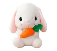 THINCAN 32 cm Peluche Lapin de Pâques Jouet Lancer Coussin pour Décoration de Bureau Émotion Dommage Non Déformation Office Ornement Voiture ACCS