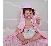 THINCAN 50 cm/20 pouces Doudou lavable pour tout le corps en silicone Renaissance caucasienne pour les tout-petits filles garçons mignon C