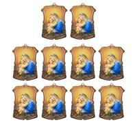 THINCAN Acryliques Religieux Cadeaux d'église Chrétienne Cadeaux Pendentifs Figurines pour Églises et Fête à la Maison 10 Pièces Décoration de Chambre Spirituelle