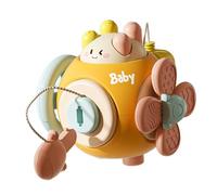 THINCAN Activité sensorielle créative Jouet cube pour tout-petit 6 en 1 Jouet de balle occupé Stimuler l'imagination par le jeu de texture pour bébé