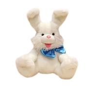 THINCAN Beau jouet électrique en peluche lapin de dessin animé doux oreille bouge jouet rempli cachette et robot de recherche jouet pour animaux de compagnie pour enfants cadeaux de fille
