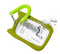 THINCAN Belles couvertures pour cartes de crédit étui de protection porte-carte photo chat protecteur de bus d'oreille porte-clés porte-clés holds chats étui d'oreille bus transparent belle carte