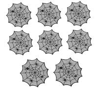 THINCAN Black Circulars Lacets avec Spiders Web Placemat pour couples et réchauffent la maison, a, Noir