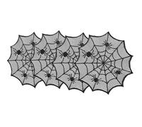 THINCAN Black Circulars Lacets avec Spiders Web Placemat pour couples et réchauffent la maison, b, Noir