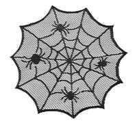 THINCAN Black Circulars Lacets avec Spiders Web Placemat pour couples et réchauffent la maison, Multicolore, Noir