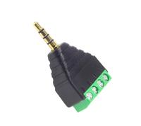 THINCAN Borne mâle/femelle 3 5 mm Connecteur bloc 3 5 mm 4 broches Fiche stéréo pour casque Vis à vis sans soudure Adaptateur de terminal