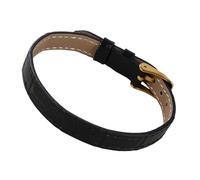 THINCAN Bracelet de bijoux en acier inoxydable avec bracelet en cuir véritable Fermoir magnétique pour les affaires de peau sensibles Accessoire de poignet en cuir, taille unique, Comme décrit