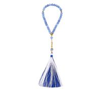 THINCAN Bracelet de perles de prière musulmanes colorées en verre fabriqué à la main Tasbih pour une utilisation quotidienne et des cérémonies religieuses