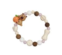 THINCAN Bracelet de perles en céramique ours marron Dernière déclaration de mode pour étudiants adultes bijoux Saint-Valentin cadeau tendance bracelet animal en céramique