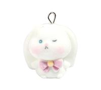 THINCAN Breloque lapin en résine solide faite à la main pour porte-clés Pendentif et collier Accessoires de bijoux colorés Tenues élégantes Courants Charme de lapin