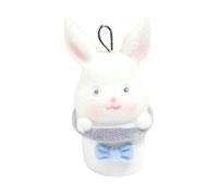 THINCAN Breloque lapin en résine solide faite à la main pour porte-clés Pendentif et collier Accessoires de bijoux colorés Tenues élégantes Courants Charme de lapin