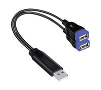 THINCAN Câble d'extension USB Double USB Femmes à USB Mâle Câble pour Alimentation et Transfert de Données Extension USB 20 cm/7 87 pouces