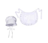 THINCAN Casquettes coloniales à volants Maid Serveur