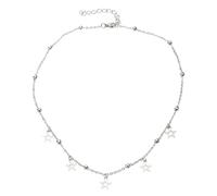 THINCAN Chaîne chauffante à cinq points - Collier moderne - Couleur colorée - Chaîne creuse - Pour fille