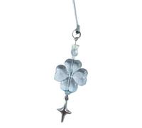 THINCAN Chaîne de téléphone à fleurs unique Pendentif en forme de cœur Porte-clés Téléphones Porte-clés Breloque pour la personnalisation des sacs et des gadgets