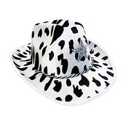 THINCAN Chapeau de cowgirl occidental pour adulte Bonnet à large bande Mode Turban Musical Festival Fête Chapeau Nouveauté Cosplay Costume
