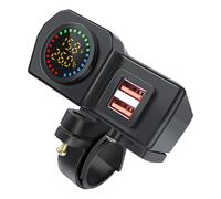 THINCAN Chargement USB pour vélo électrique avec surveillance de la température en temps réel Port de charge rapide Coque PC haute résistance pour la durabilité Diamètre du bouclier coloré Appareil de