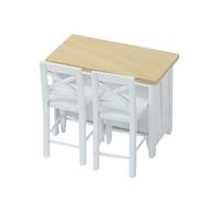 THINCAN Charm 1/12 échelle miniature Pub Ensemble de meubles de table et de chaise pour maisons de poupée et scène de projet d'artisanat dans cet accessoire chaise miniature