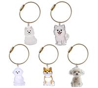 THINCAN Collecteur de fourrure miniature pour animaux de compagnie Porte-clés Stockage de poils pour chiens et chats en plastique Porte-clés de stockage de poils pour chiens et chats