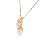 THINCAN Collier en strass cristal pétillant collier pendentif fruits chaîne réglable en alliage bijoux de mode bijoux présentation mignon bijou chauffant cerise