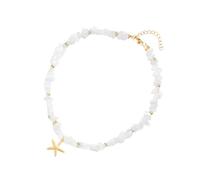 THINCAN Collier unique en pierre naturelle Bijoux inspirés Chaîne de cou réglable pour les loisirs ou les tenues de festival Féminine Réglable Chaîne minérale broyée, taille unique, Comme décrit