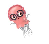 THINCAN Comme les jouets méduses électriques avec lumières LED et musique évite automatiquement les obstacles pour le développement sensoriel du jouet de développement sensoriel pour les enfants