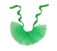 THINCAN Costume pour animal de compagnie - Fête nationale irlandaise - Jupe en tulle - Nœud - Bandeau - Chiot - Vêtement festif - Costume de cosplay pour chiens et chats