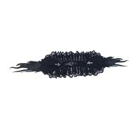 THINCAN Costume punk bandeau ailes angéliques avec design croisé et nœud papillon pour festival de musique femmes accessoires de mode uniques