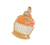 THINCAN Crème glacée ludique/tasse/téléphone en forme de pendentif émaillé lisse en métal élégant Connexion de bijoux en métal Accessoires Dessin animé Ice Cream Pendentif, taille unique, Comme décrit