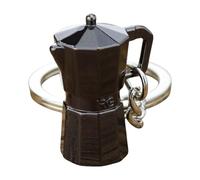 THINCAN Culture du café Filtre de port symbolique Porte-clés Accessoires de machine à expresso Accessoires Sac Pendell Texture métallique Convient pour la superposition Porte-clés en métal, c, taille