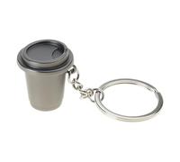 THINCAN Culture du café Filtre de port symbolique Porte-clés Accessoires de machine à expresso Accessoires Sac Pendell Texture métallique Convient pour la superposition Porte-clés en métal, Tasse à