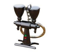 THINCAN Culture du café Filtre de port symbolique Porte-clés Accessoires de machine à expresso Accessoires Sac Pendell Texture métallique Convient pour la superposition Porte-clés en métal, Bean