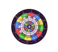 THINCAN Divinations Mat Constellations Coussin pour cartes de tarot autels astrologie pendule Tapis pour la guérison divine
