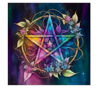 THINCAN Divinations Nappe Tapis de cartes Couverture de table Oracles astrologiques Tapis de Tarot Nappe d'autel Coussin de jeu de société en tissu