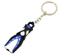 THINCAN Diving Fin Keychain Diving Gear Themeed Miniature Palmes Porte-clés Porte-clés Pendentif en silicone pour les membres du club de plongée