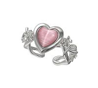 THINCAN Dorn Heart Anneaux Réglable Style Simple Anneaux Ouverts Simple Bijoux de fête irréguliers Déclaration Unique