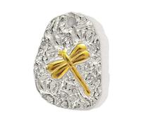 THINCAN Double Couleur Cœur Lune Étoile Papillon Abeille Charme Acier Inoxydable Pendentif Bijoux 11 Charme Polyvalent Pour Des Occasions Spéciales Pendentif Cœur Acier Inoxydable pour Femmes, taille