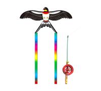 THINCAN Dragon dynamique pour enfants et adultes Canne à pêche Dynamic Wing Long Tail Kites Beach Play Party Outdoor Flying Toy pour les débutants