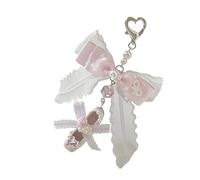 THINCAN Élégant Imitation Perles Papillon Bowknot Charme Pour Sacs À Main Mode Porte-Monnaie Accessoire Avec Sensation Confortable Accessoire Chaîne De Téléphone