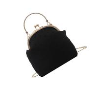THINCAN Élégant Portefeuille de Soirée en Chaîne Métallique en Épaule de Luxe Portefeuilles Sac à Main Élégant Pour Un Sac De Mariage Pour Des Occasions Spéciales, Noir