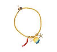 THINCAN Élégante chaîne réglable en résine - Design polyvalent - Pendentif créature marine - Pour les excursions et les fêtes - Collier étoile de mer en résine, taille unique, Comme décrit, Comme