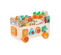 THINCAN Enfants Cube occupé Radis Insecte Jeu Jeu de Table significatif Jeu éducatif Précoce Plug Forme de Couleur Reconnaître Jouet Garçon et Fille