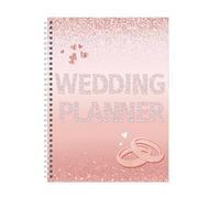 THINCAN Enregistrement de préparation de mariage Livre de planification de mariage Carnet pour demoiselles d'honneur et membres de la famille Pour suivre tous les planificateurs du couple d'événements